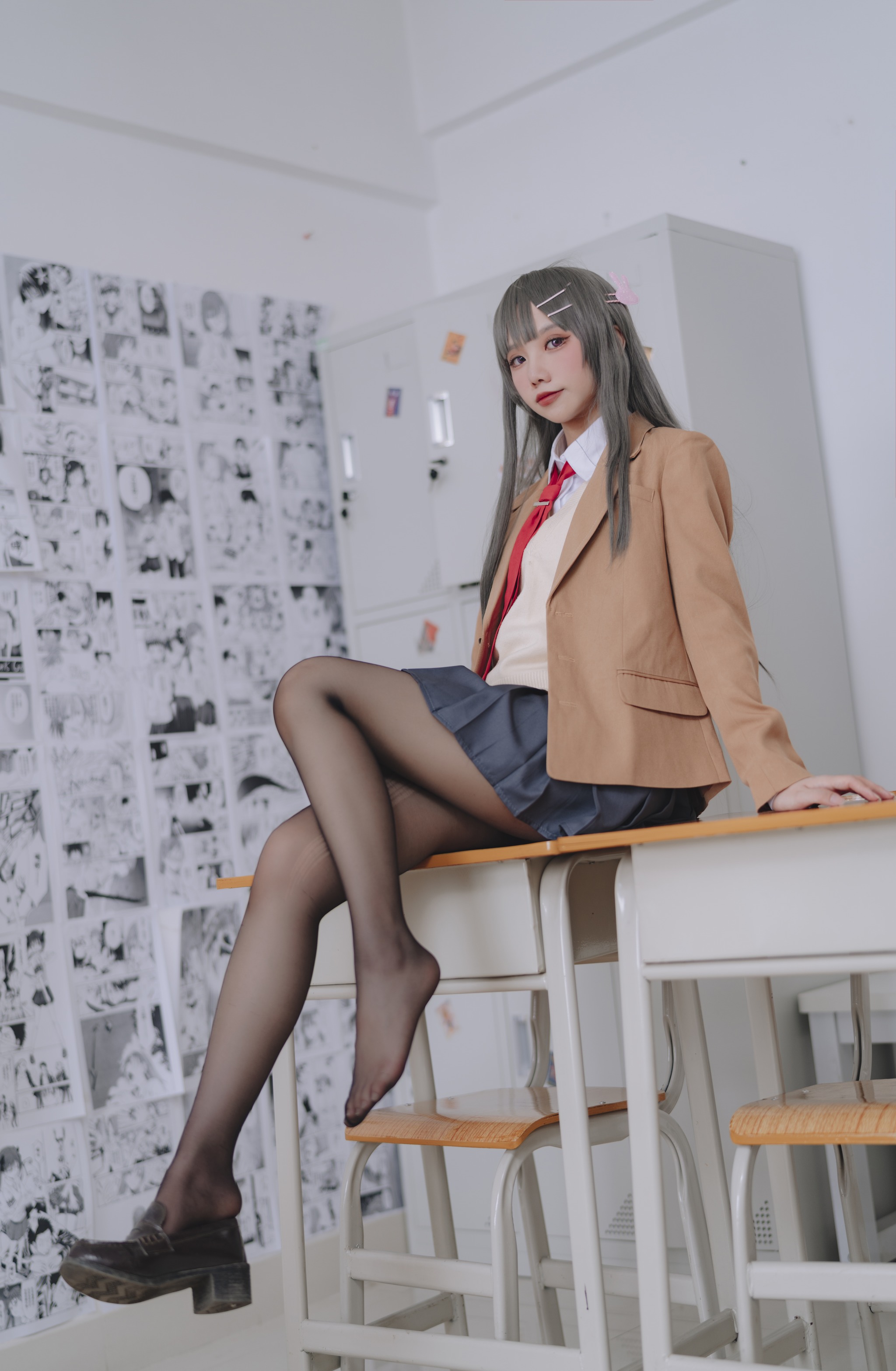图片[1]-果咩酱w – NO.043  麻衣校服[30P]-XikXak